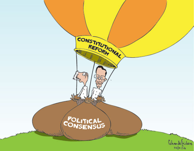 Cartoon by Gihan de Chickera, Daily Mirror