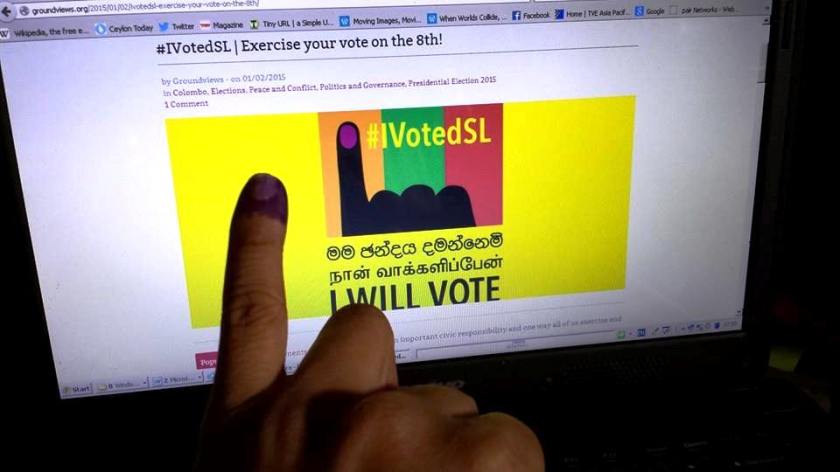 "For only the second time in my life, I voted for a winning candidate on 8 Jan 2015. I now keep insisting that be delivers on his promises." - Nalaka Gunwardene