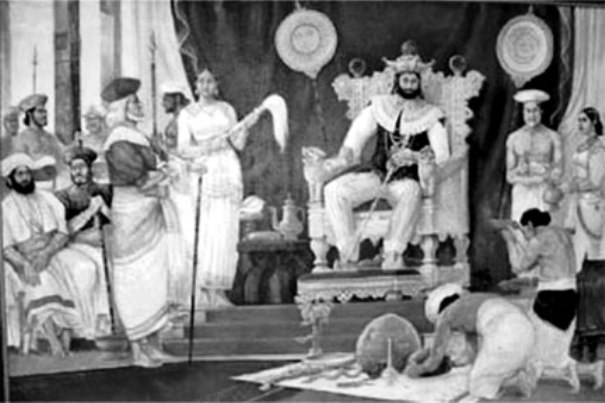 Last king of Ceylon, Sri Wickrama Rajasinghe's court