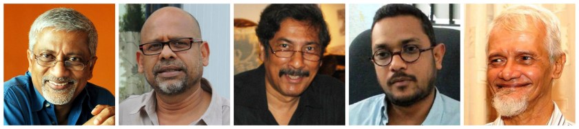 L to R - Dr Rohan Samarajiva, Gamini Viyangoda, Sinha Ratnatunga, Dr Asanga Welikala, Victor Ivan