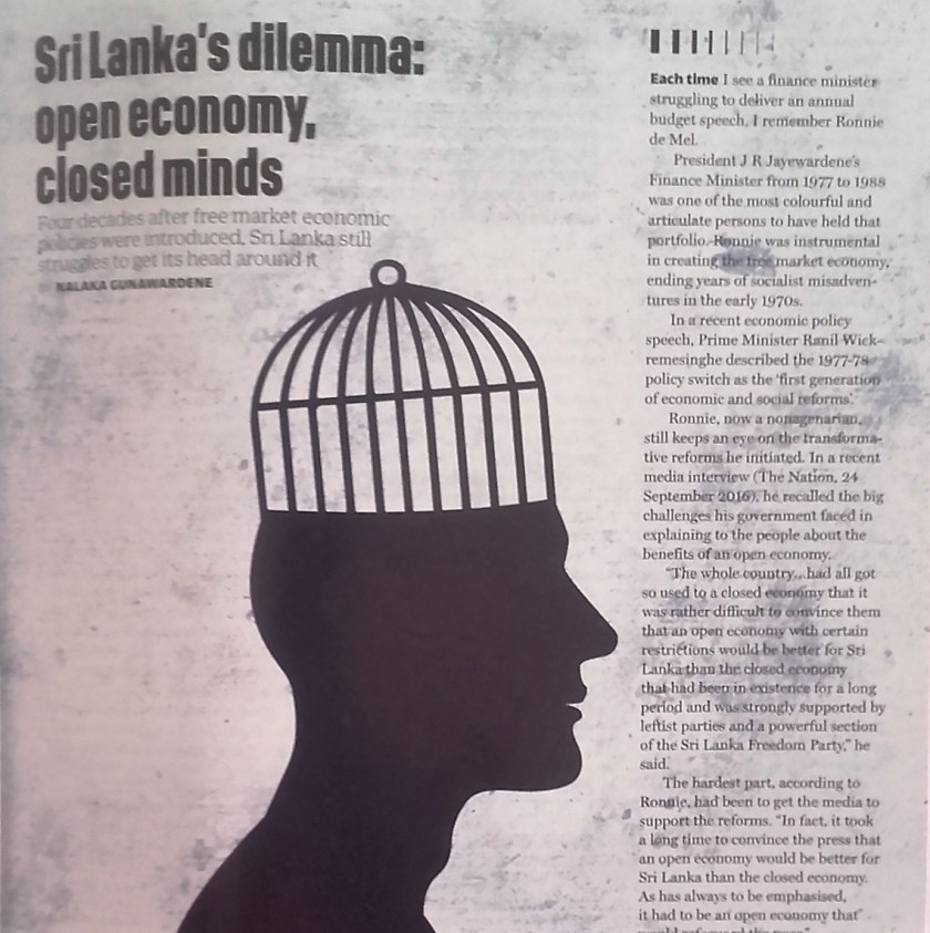 Echelon magazine, Dec 2016 issue - column by Nalaka Gunawardene