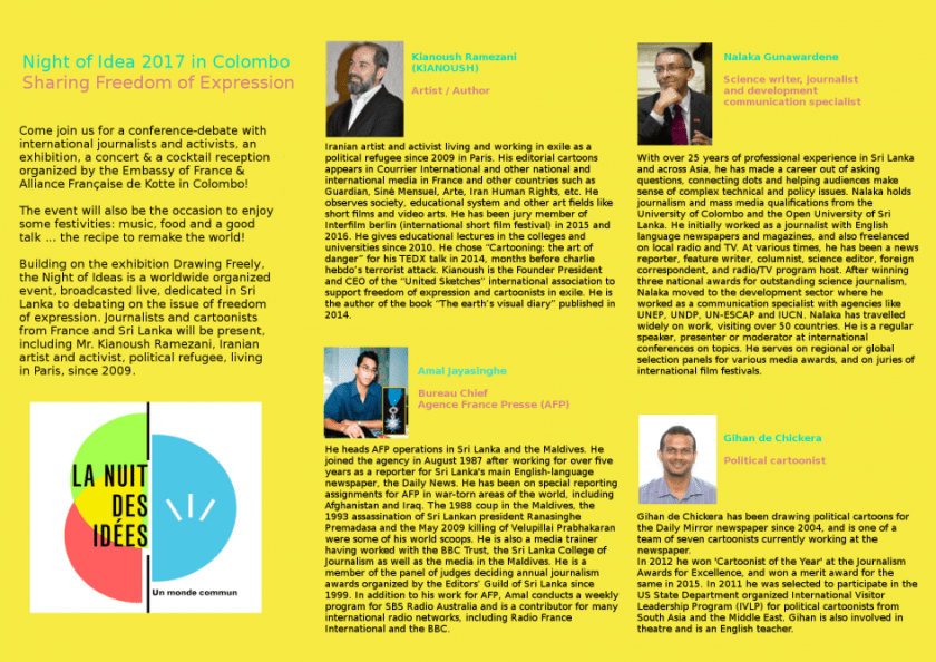 Night of Ideas in Colombo - promotional brochure