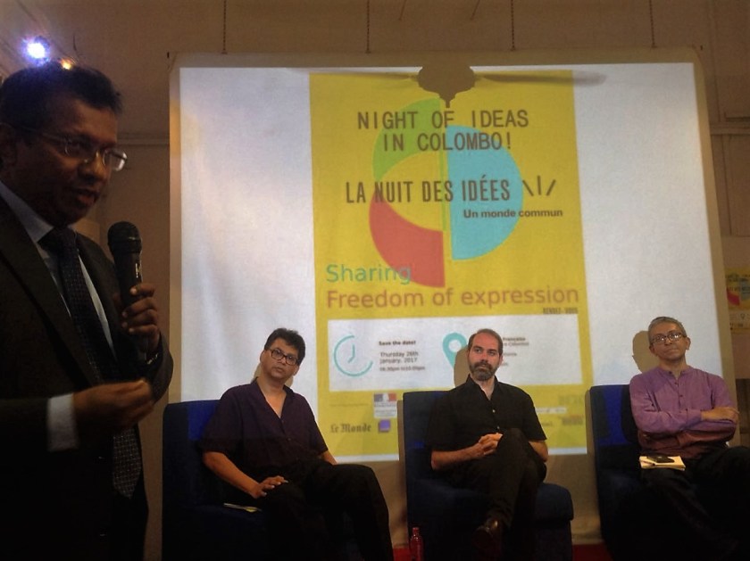 Human Rights Lawyer and activist J C Weliamuna opens the Night of Ideas