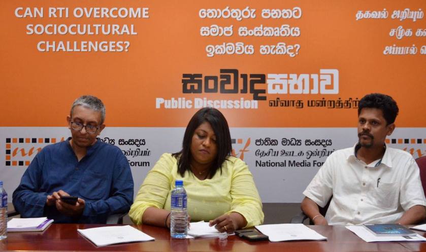 L to R - Nalaka Gunawardene, Mandana Ismail Abeywickrema, Priyantha Wedamulla